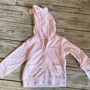 3/$25 Carter’s Velour Bear Ear Zip Up Hoodie